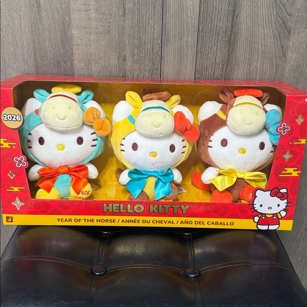 New Hello Kitty Chinese Zodiac Year Of The Horse Trio 2026 In Unopened Box